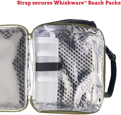 Rynx | Whiskware Insulated Soft Cooler Bag Lunch Box For School, Work And Travel, One Size, Black