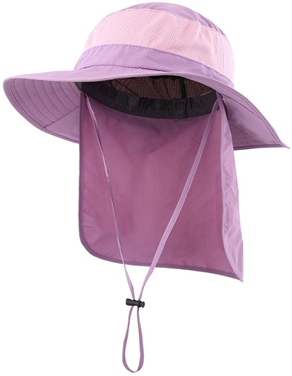 Rynx | Outdoor UPF50+ Mesh Sun Hat Wide Brim Fishing Hat with Neck Flap