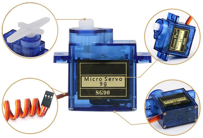 Rynx | 10Pcs SG90 9g Micro Servos for RC Robot Helicopter Plane Control Car Boat