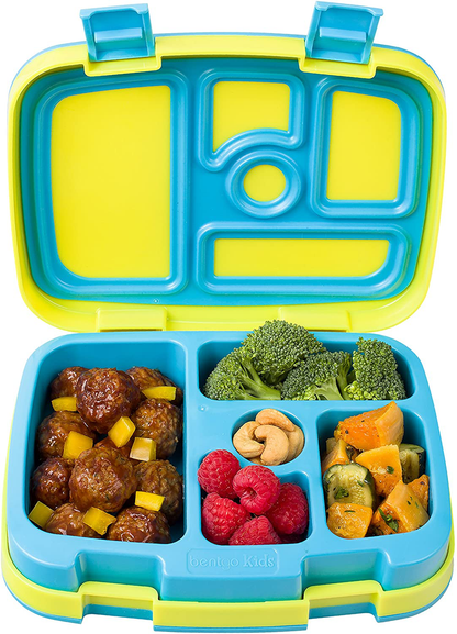 Rynx | Bentgo Kids Brights – Leakproof, 5-compartment Bento-style Kids Lunchbox – Ideal Portions For Ages 3 To 7 – BPA-free, Dishwasher Safe, Food-safe Materials (Citrus Yellow)