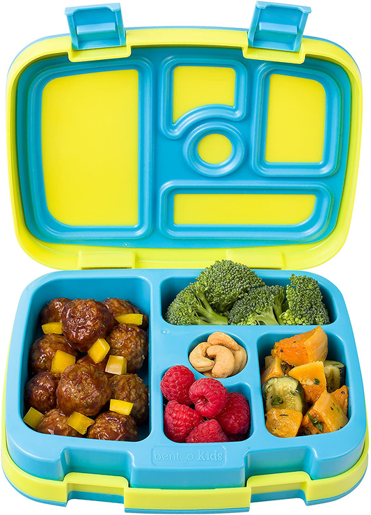 Rynx | Bentgo Kids Brights – Leakproof, 5-compartment Bento-style Kids Lunchbox – Ideal Portions For Ages 3 To 7 – BPA-free, Dishwasher Safe, Food-safe Materials (Citrus Yellow)