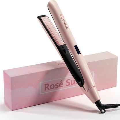Rynx | 1” Hair Straightener and Curls 2-in-1, Ceramic Flat Iron with 10 Heat Settings