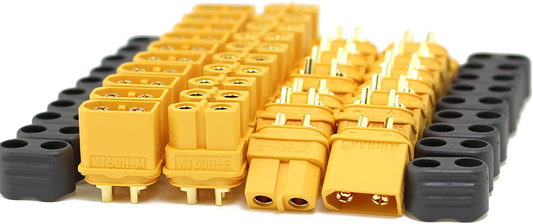 Rynx | Amass 20 Pair XT60H Bullet Connector Plug Upgraded from XT60 Coating Female & Male Gold Plated for RC Parts … … …