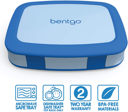 Rynx | Bentgo Kids Lunch Box - Leak-proof, 5-compartment Bento-style Lunch Box - Perfect Portion Sizes For 3 To 7 Years - BPA-free, Dishwasher Safe, Food-safe Materials (Green)