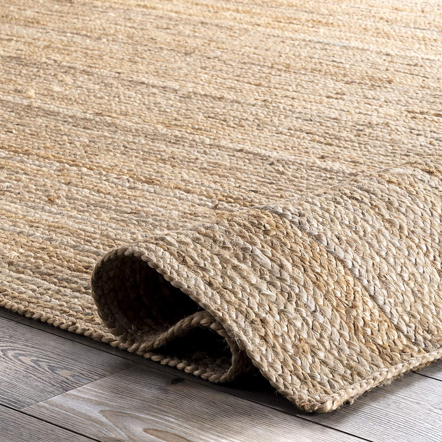 Rynx | Nuloom Rigo Handwoven Rustic Jute Runner Rug, 2' 6" X 6', Natural