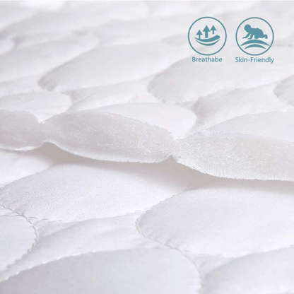 Rynx | Bedecor Mattress Protector with Quilted Design Super Water Absorption Deep Pocket up to 18 Inches - Twin
