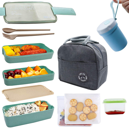 Rynx | Koccido Bento Box Lunch Box Kit, Japanese Lunch Box 3-in-1 Compartment, Stackable Lunch Box Leak-proof Lunch Container, Bento Lunch Box For Kids And Adults