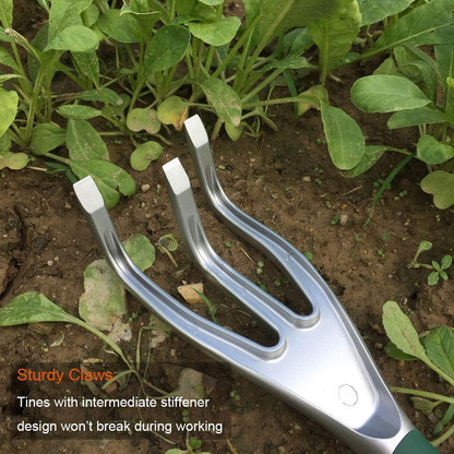 Rynx | CFCT Garden Hand Cultivator, My Hand Rake with Broad Sturdy Claw, Scratch Tool for Weeding, Aerating, Cultivating, Aluminum Light Weight, Bend Proof Ergonomic Design