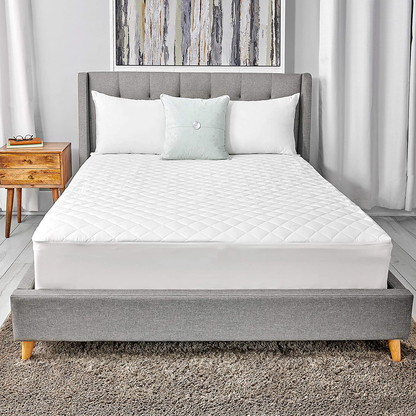 Rynx | Sealy Luxury 100% Cotton Fitted Mattress Protector, Full, White
