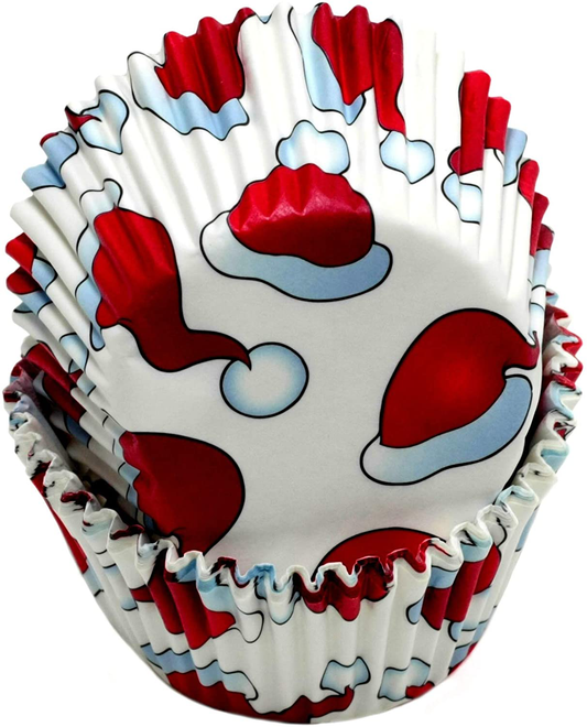 Rynx | Chef Craft Paper Patterned Muffin Cases, 50 pcs, White/Red