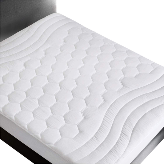 Rynx | Bedsure Full Size Mattress Pad Deep Pocket - Quilted Mattress Cover for Double Bed PillowTop Mattress Protector, Fitted Sheet Mattress Cover, 54x75 inches, White