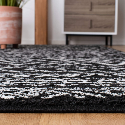 Rynx | Safavieh Tulum Collection TUL267F Moroccan Boho Distressed Non-Shedding Stain Resistant Living Room Bedroom Runner, 2' x 9', Light Grey / Ivory