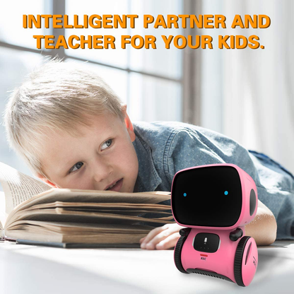 Rynx | 98K Kids Robot Toy, Smart Talking Robots, Gift for Boys and Girls From 3 Years, Intelligent Partner and Teacher, with Voice Controlled and Touch Sensor, Singing, Dancing, Repeating