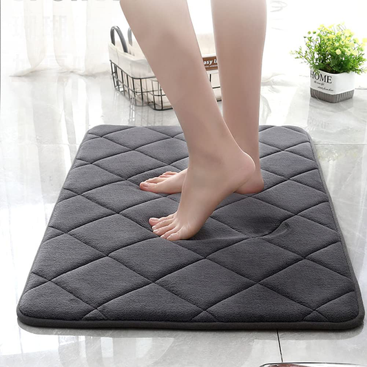 Rynx | Memory Foam Bath Mat Non-Slip Absorbent Bath Rug Machine Washable