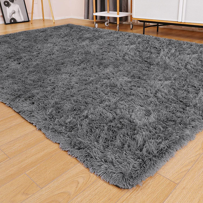 Rynx | Ophanie White Rugs for Bedroom Fuzzy, Girls Kids Baby Shaggy Shag Fuzzy Soft Plush Nightstand Rug, Indoor Floor Living Room Carpet for Youth Dorm Home Decor Aesthetics, Kids Room, 4 x 5.3 Feet