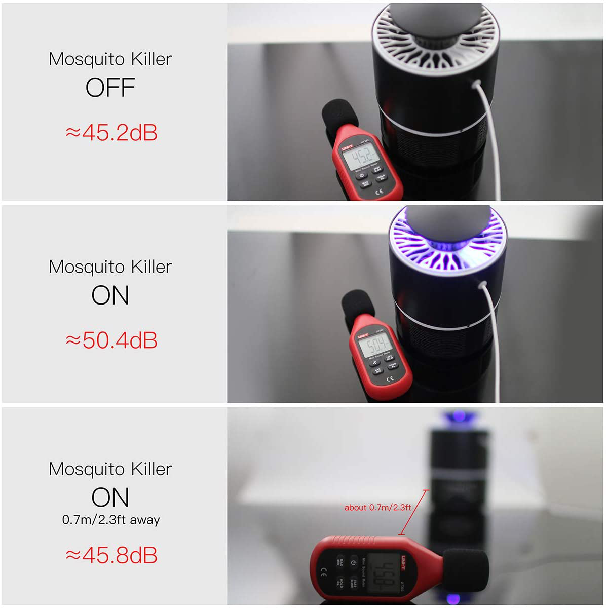 Rynx | AICase Electric Mosquito Killer, USB UV Lamp Insect Killer Without Noise Without Radiation Fly Trap with Trap Lamp for Indoor Home