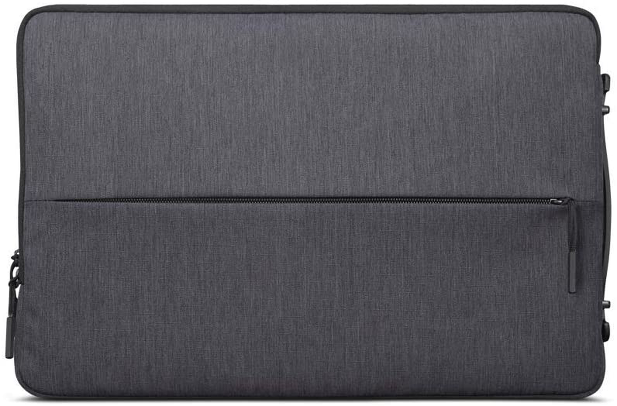 Rynx | Lenovo Urban Laptop Sleeve For 15.6" Notebook, Water-resistant, Soft Padded Compartment, Accessory Storage, Reinforced Rubber Corners, Extended Handle, Gx40z50942, Charcoal Gray