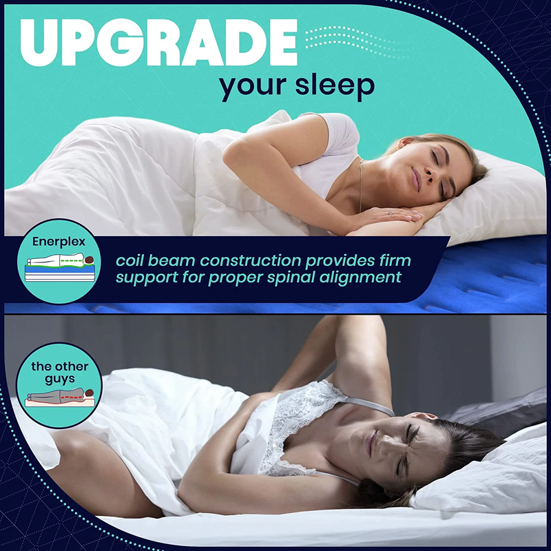 Rynx | Double Height Inflatable Mattress with Built-in Pump