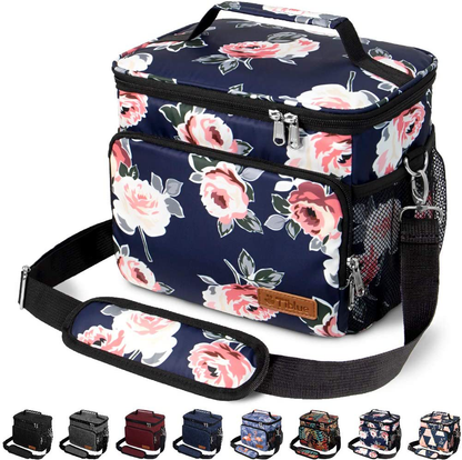 Rynx | Insulated Lunch Box For Women/Men - Reusable Lunch Box For Office Work School Picnic Beach - Leakproof Cooler Bag Freezable Lunch Box With Adjustable Shoulder Strap For Children/Adults - Romantic