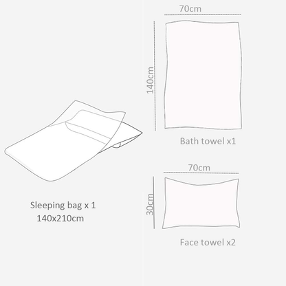 Rynx | Disposable Sleeping Bag Liner for Travel Hotel Business Trip Use Sleep Bag Portable and Breathable