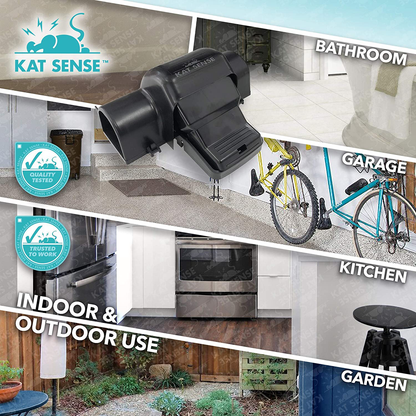 Rynx | Cat Sense Covered Rat and Oak Trap, Prevents Accidental Triggering with Tunneling Design, Quick Humane Death, Indoor and Outdoor Mouse Snap Traps