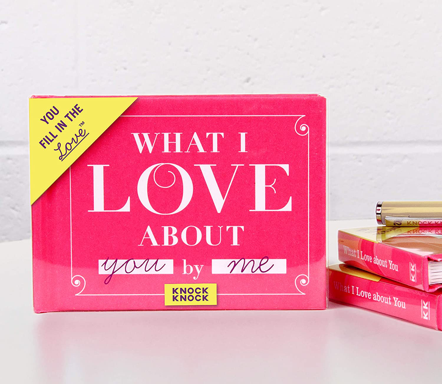 Rynx | Knock Knock What I Love about Grandma Fill in the love book Fill-in-the-blank gift journal, 4.5 x 3.25 inches & What I Love about You Fill in the love book gift journal, 4.5 x 3.25 inches