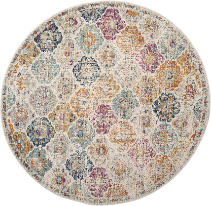 Rynx | Safavieh Madison Collection MAD611N Boho Chic Floral Medallion Trellis Distressed Non-Shedding Stain Resistant Living Room Bedroom Runner, 2'3" x 12', Marine / Teal