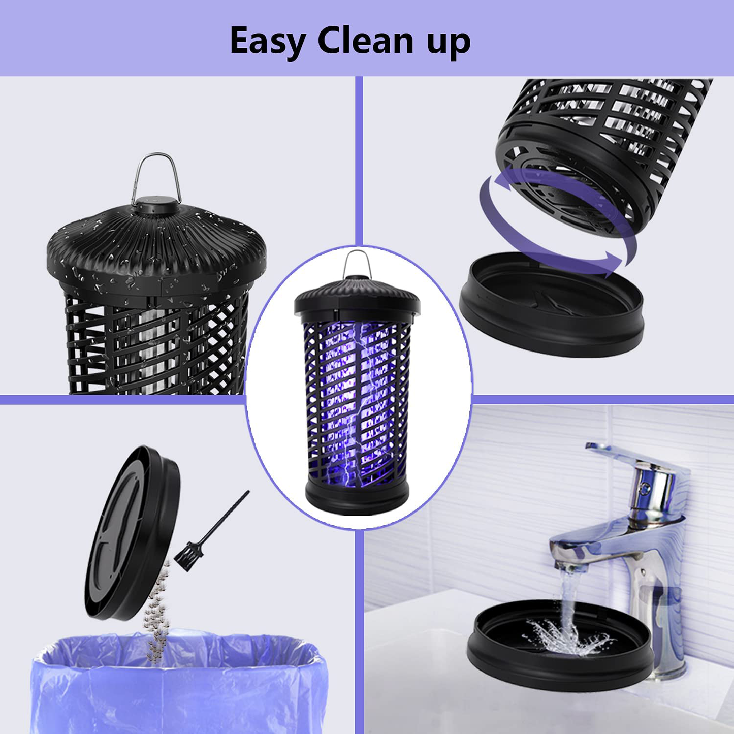 Rynx | Electric Insect Killer, Mosquito Killer Outdoor/Indoor, 4200V Waterproof Fly Insect Trap Repellent, Mosquito Killer for Home, Patio, Backyard