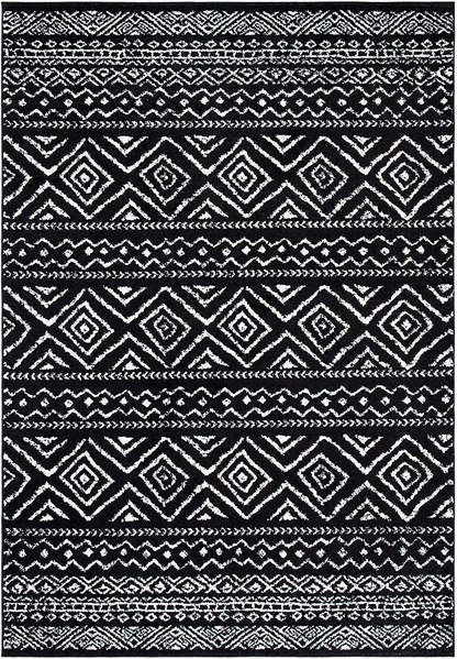 Rynx | Safavieh Tulum Collection TUL267F Moroccan Boho Distressed Non-Shedding Stain Resistant Living Room Bedroom Runner, 2' x 9', Light Grey / Ivory