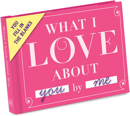 Rynx | Knock Knock What I Love about Grandma Fill in the love book Fill-in-the-blank gift journal, 4.5 x 3.25 inches & What I Love about You Fill in the love book gift journal, 4.5 x 3.25 inches