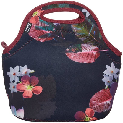 Rynx | Built Gourmet Holiday Soft Neoprene Lunch Tote Bag - Lightweight, Insulated And Reusable Midnight Botanical 5227640