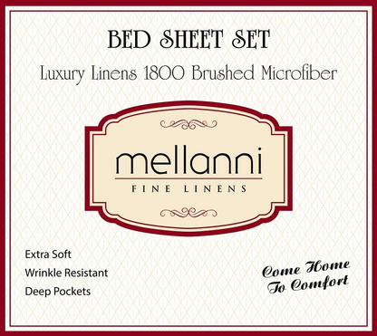 Rynx | Mellanni Bedding Set - Brushed Microfiber 1800 Bedding - Wrinkle-Free, Fade Resistant, Stain Resistant