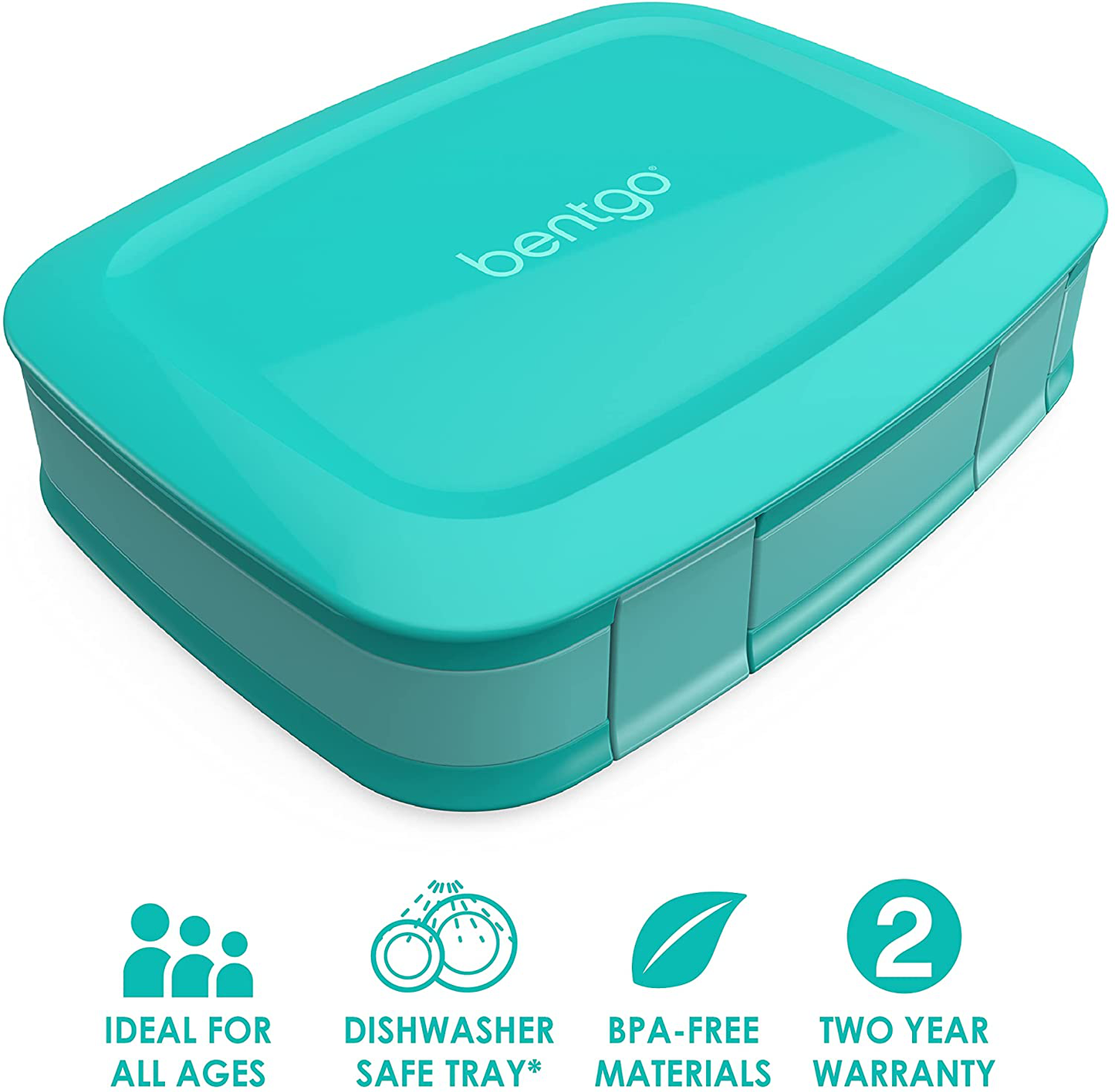 Rynx | Bentgo Fresh – Leak-proof, Versatile 4-compartment Bento-style Lunch Box With Removable Divider, Portion-controlled Meals For Teens And Adults On The Go – BPA-free, Food-safe Materials (Red)