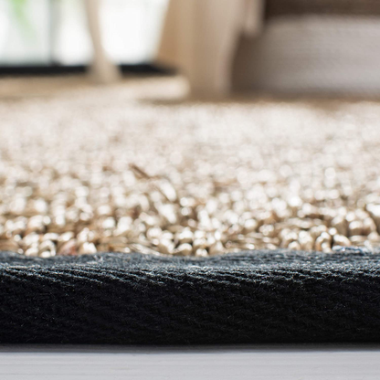 Rynx | Safavieh Natural Fiber Collection Nf114e Border Basketweave Seagrass Accent Rug, 2' X 3', Blue