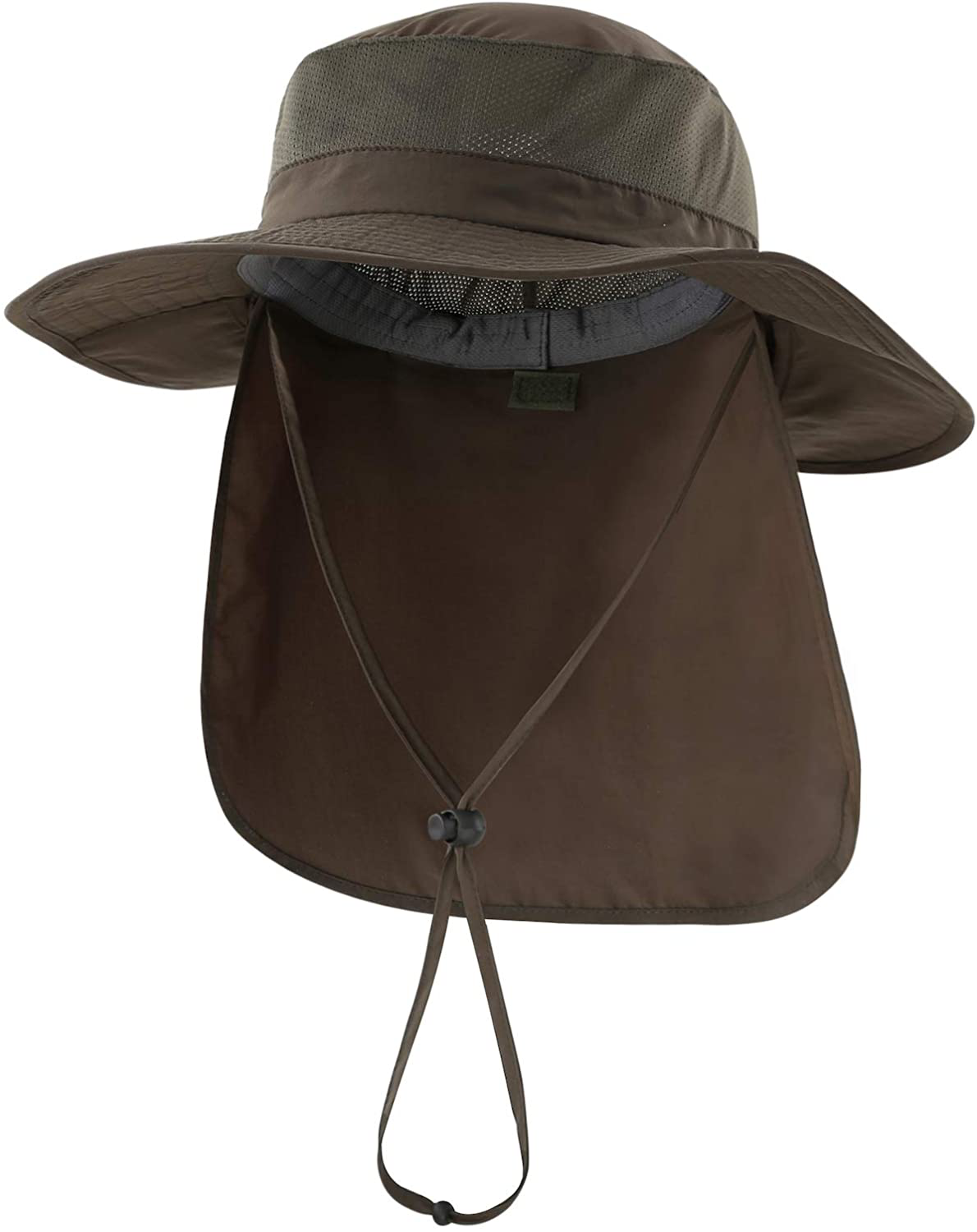 Rynx | Outdoor UPF50+ Mesh Sun Hat Wide Brim Fishing Hat with Neck Flap