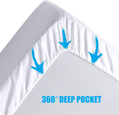 Rynx | Ldc California King mattress protector with 16-inch deep pocket, comfortable, breathable, easy to put on, the elastic quilted mattress pad