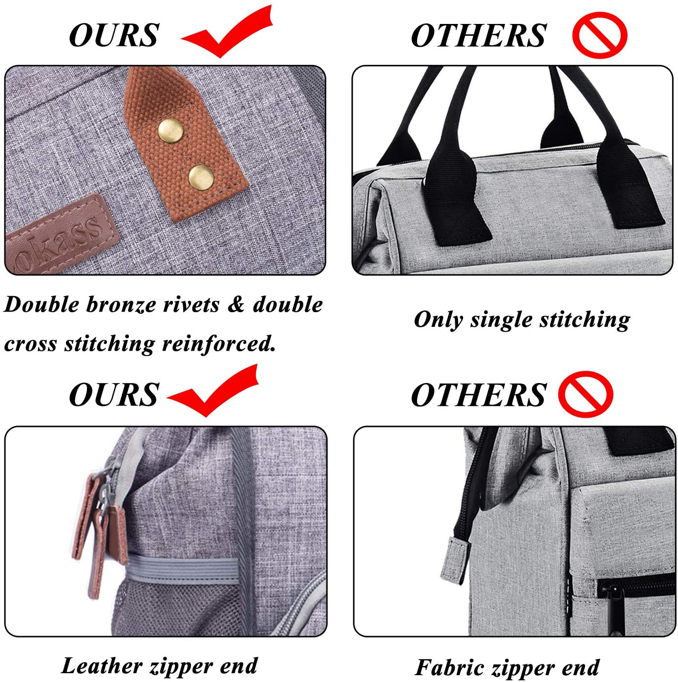 Rynx | Lokass Leak-proof Lunch Box For Women Insulated Lunch Cooler Bag Thermal Lunch Tote With Removable Shoulder Strap For Men Girls Adults Large Picnic Bag For Office Work College Outdoor, Gray