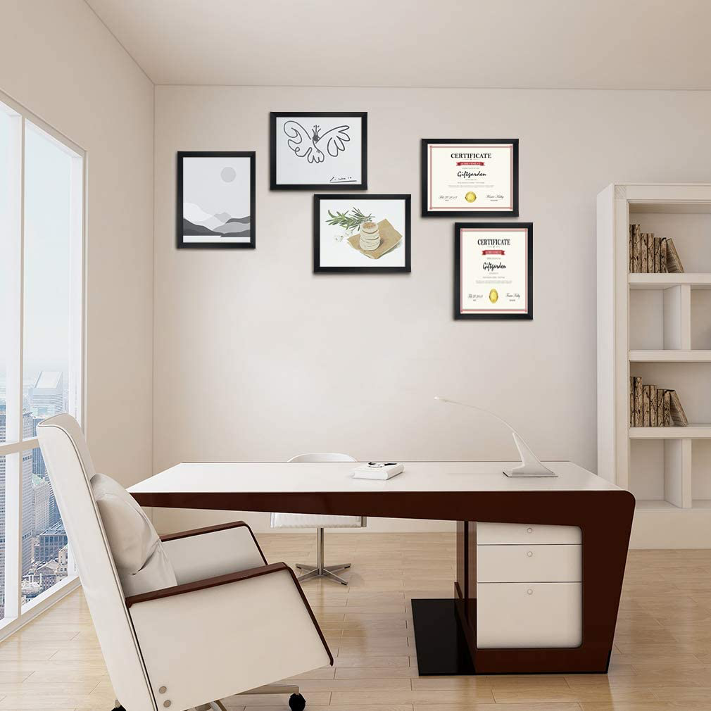 Rynx | Giftgarden 4x6 Picture Frames Set of 7, Multi 4 x 6 Frame for Wall or Table Display, Black