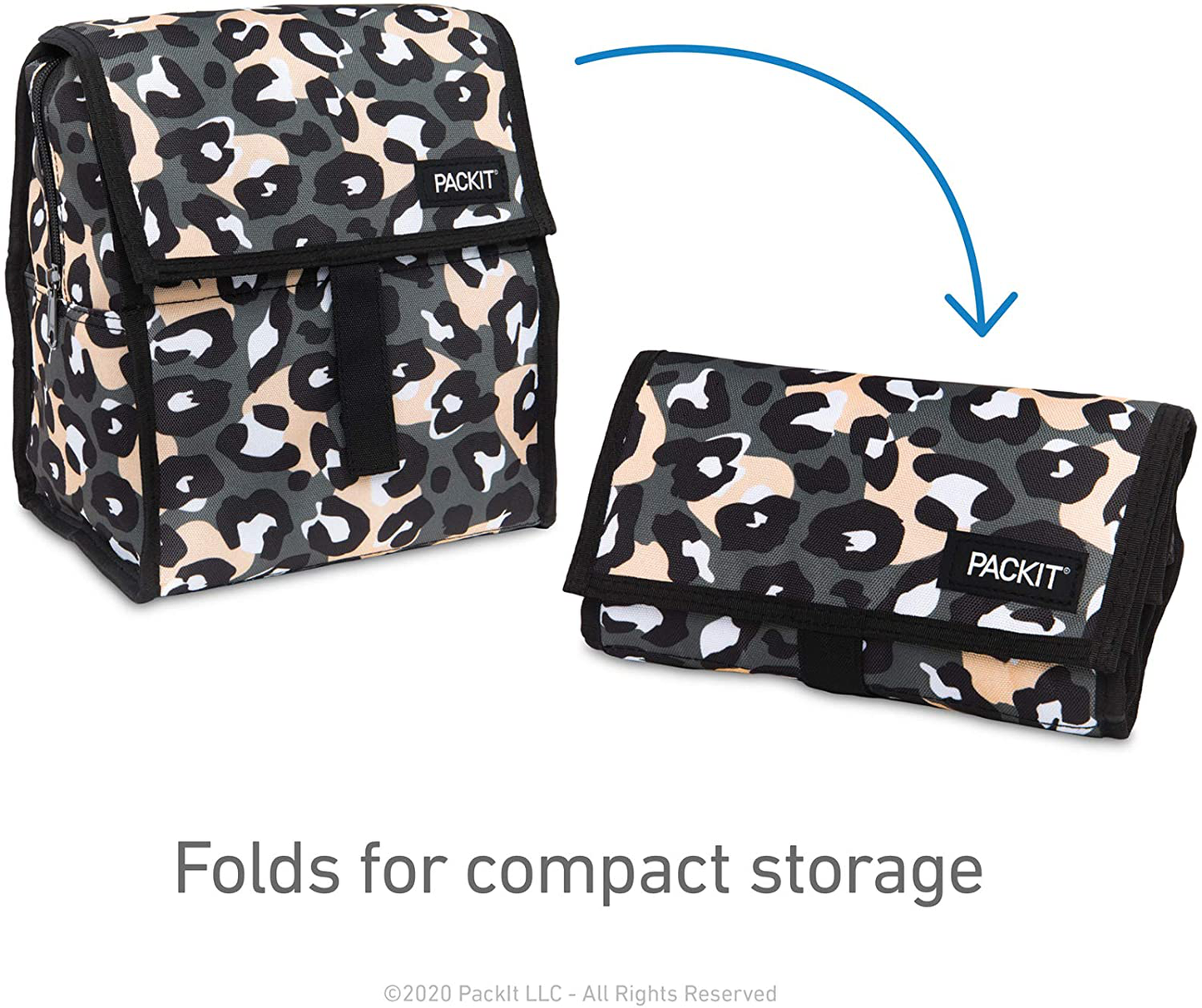 Rynx | Packit Freeze-Friendly Lunch Bag With Zipper, Coal Camo
