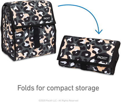 Rynx | Packit Freeze-Friendly Lunch Bag With Zipper, Coal Camo