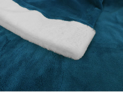 Rynx | Deluxe Cozy Sherpa or Fleece Adult Portable 70" Blanket with Sleeves for Men & Women
