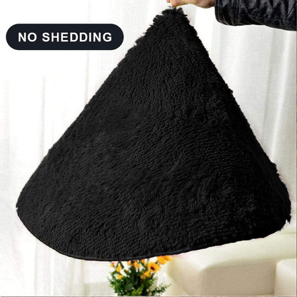 Rynx | Merelax Soft Modern Indoor Large Shaggy Rug For Bedroom Livingroom Dorm Kids Room Home Decorative, Non-Slip Plush Fluffy Furry Fur Area Rugs Comfy Nursery Accent Floor Carpet 5x8 Feet, Black