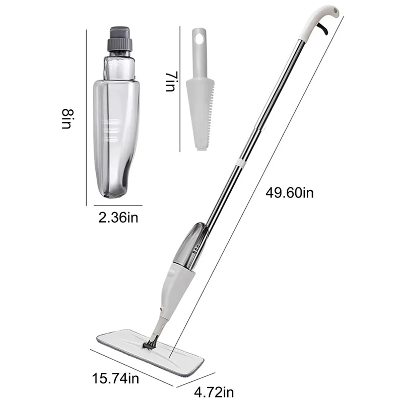 Rynx | Wet Dry Microfiber Spray Mop for Floor Cleaning with 2 Washable Pads