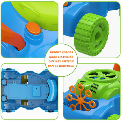 Rynx | Lydaz Bubble Mower for Toddlers, Kids Bubble Blower Garden Toys, Outdoor Push Toys, Halloween Christmas Birthday Toys Gifts for Preschool Boys Girls