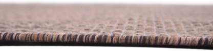 Rynx | Unique Loom Solid Collection Casual Transitional Indoor and Outdoor Flatweave Runner Rug, 2' 7" x 12', Marine Blue/Light Blue