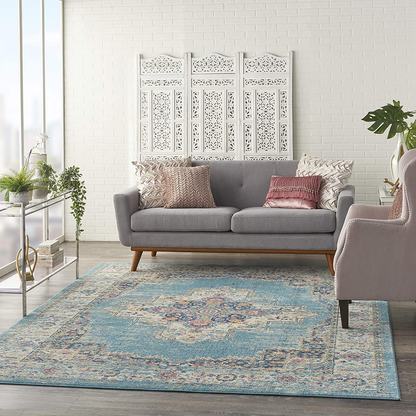 Rynx | Nourison Passion Rug, 2'2" X 7'6", Ivory/Fuchsia, 7 Feet