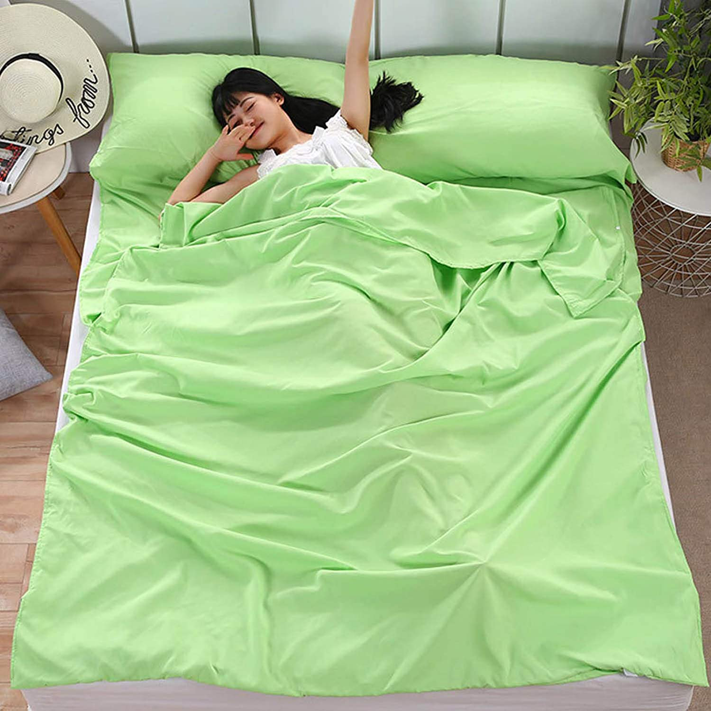 Rynx | Camping Sleeping Bag Liner Lightweight Portable Clean Travel Sheet Sack for Hotel Train Trip Hiking Camping Outdoor Picnic