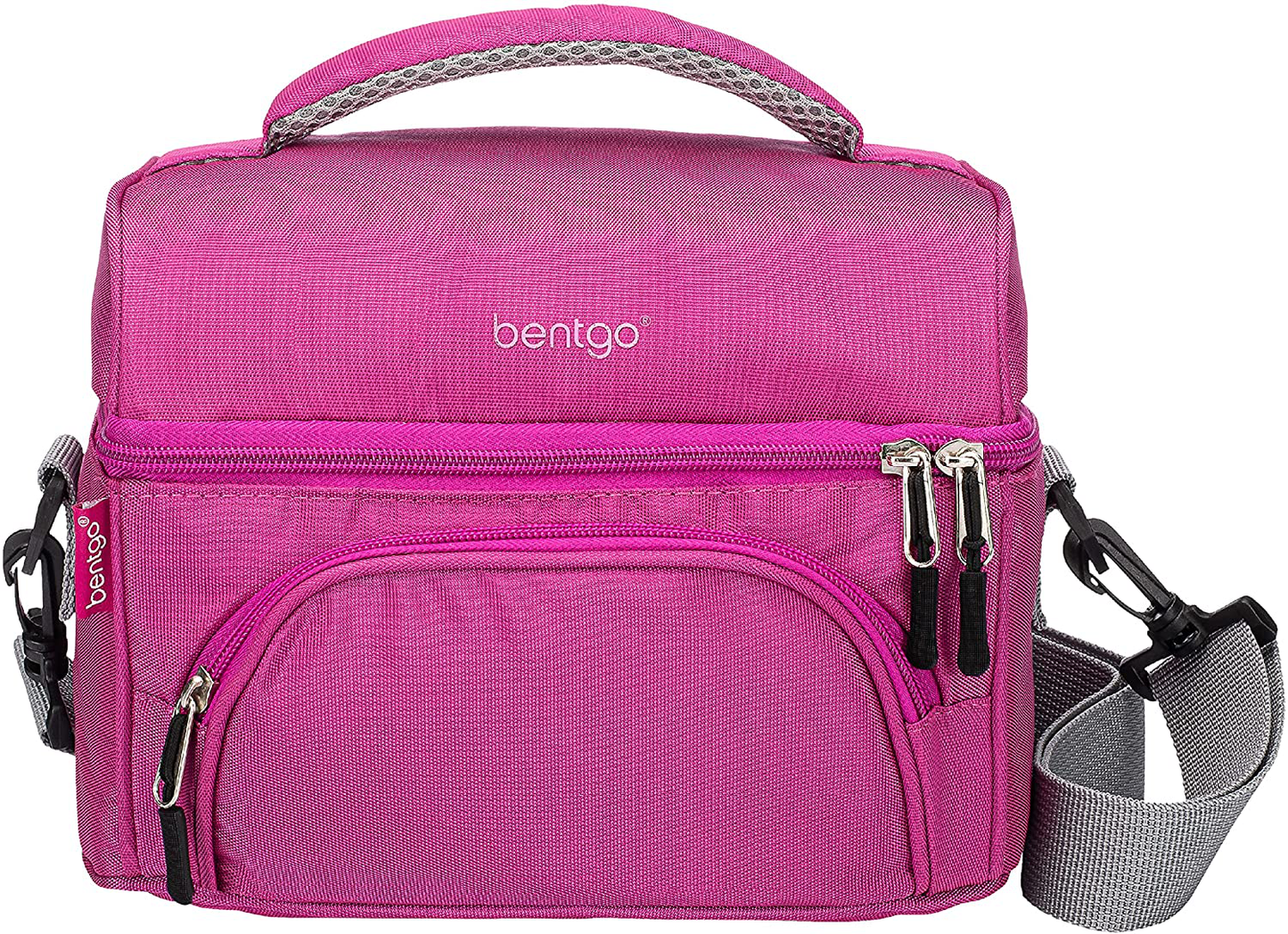 Rynx | Bentgo Deluxe Lunch Bag - Durable And Insulated Lunch Tote With Zipper Pocket Outside, Internal Mesh Pocket, Padded And Adjustable Straps, & 2-Way Chain - Fits All Bentgo Lunch Boxes (Sand)