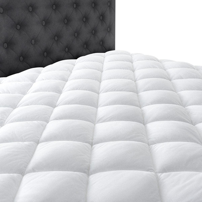 Rynx | Taupiri Twin XL Quilted Mattress Pad Cover with Deep Pocket (8"-21"), Cooling Soft Pillowtop Mattress Cover, White