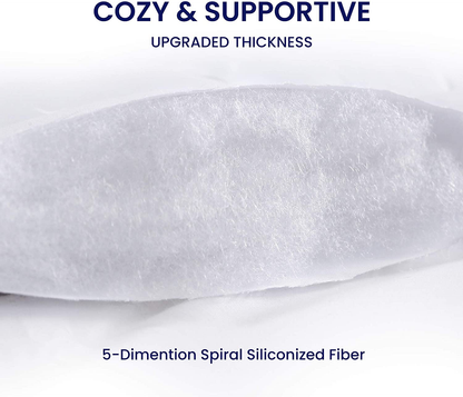 Rynx | Sleep Zone Quilted Mattress Protector - Extra Thick, Soft Plush Bedspread Pillowtop Up to 21 Inches Deep Pocket, White, King